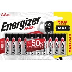 Щелочные батарейки Energizer MAX AA 1.5В 10 шт.